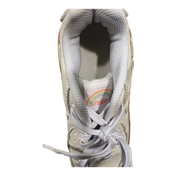 Nike Air Max 90 LTR SE White/Aura-Lt Madder Root Size 4Y / women 5.5 DM0956-100 - Picture 9 of 9